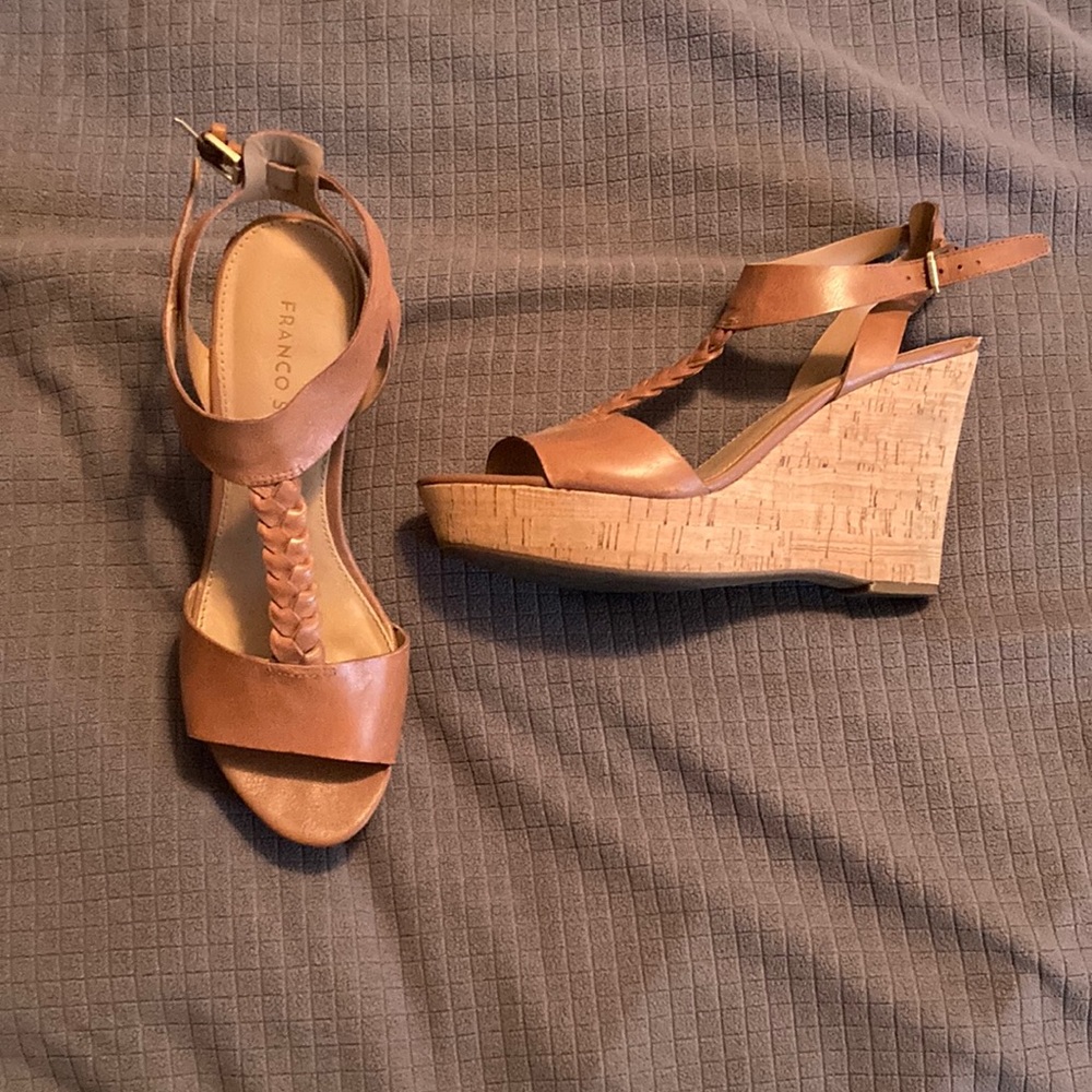 Franco Sarto Wedge Sandal Size 7.5